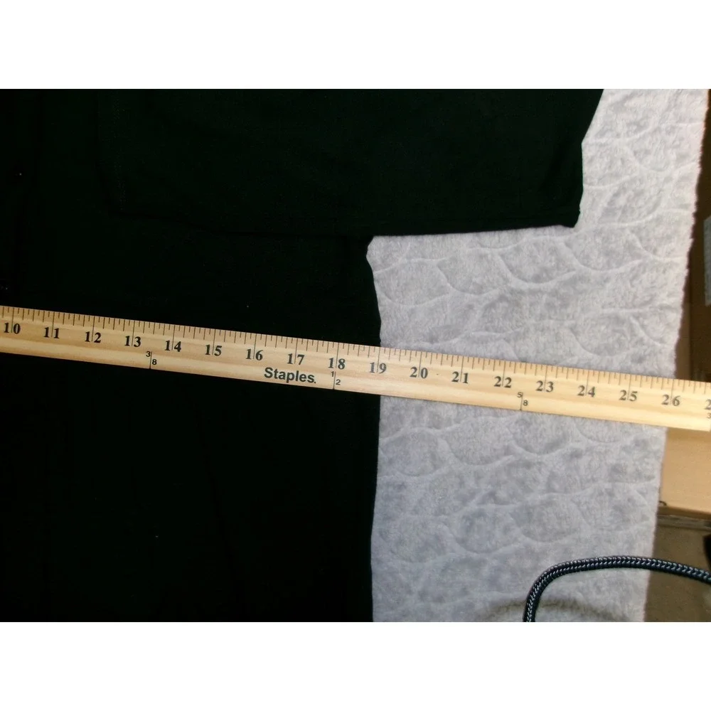 J. Jill Wearever Collection Black Button Down Stretch Tunic Midi Dress‎ Small